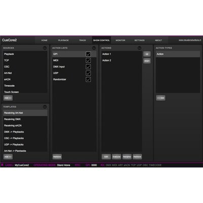 Visual Productions - CueCore2 - Multi-protocol architectural lighting controller, 2 x DMX-512 universes