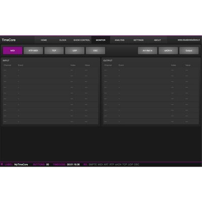 Visual Productions - TimeCore - Time Code generator, converter and display