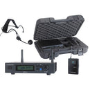 PACK-UHF410-Head  - Set including a UHF True Diversity receiver + a bodypack and a headband microphone in their transport case