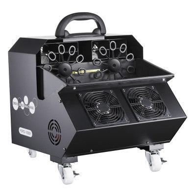 DJV by DJ Power - POPO-1000Y - Bubble machine, plastic fluid tank, belt drive, adjustable fan speed, wireless and DMX