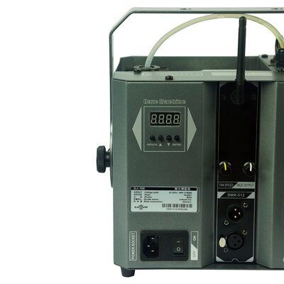 DJV by DJ Power - Mini haze machine, new and fast heater, 3 L fluid tank, 12.5 h on full output, DMX control