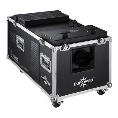 DJ Power - X-SW2000 - Water-fog machine integrated in a flight case, 2000 W, drain holes design for both water tank and fluid tank