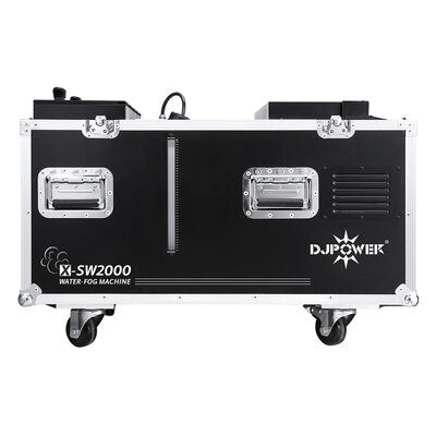 DJ Power - X-SW2000 - Water-fog machine integrated in a flight case, 2000 W, drain holes design for both water tank and fluid tank