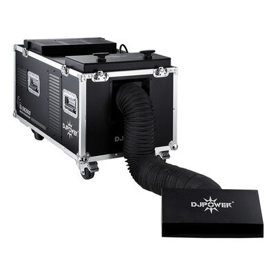 DJ Power - X-SW2000 - Water-fog machine integrated in a flight case, 2000 W, drain holes design for both water tank and fluid tank