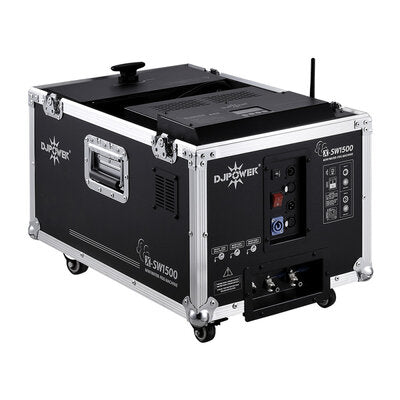 X-SW1500 - Compact size water-fog machine integrated in a flight case, drain holes design for both water / fluid tank