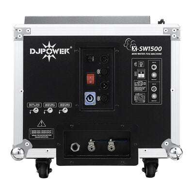 X-SW1500 - Compact size water-fog machine integrated in a flight case, drain holes design for both water / fluid tank