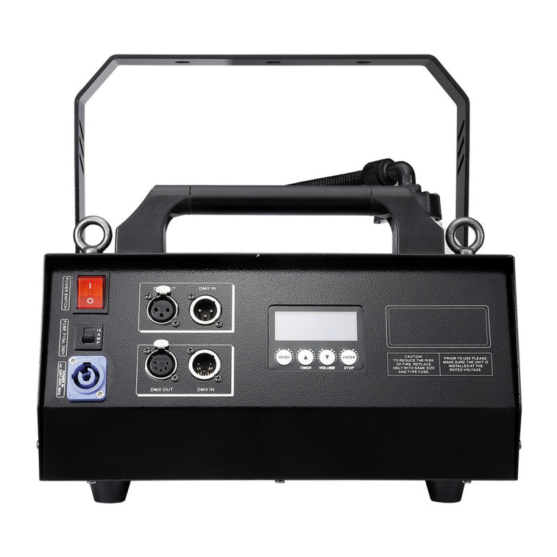 DJ Power - H-7 - Professional fog machine, enormous output of 40,000 cuft/min, LCD + wireless + DMX control