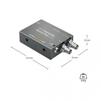 Blackmagic Design - Mini Converter - Optical Fiber 12G - 12G SDI to fiber converter, bidirectional