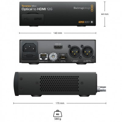 Blackmagic Design - Teranex Mini - Optical to HDMI 12G - Optical SDI to HDMI converter up to Ultra HD