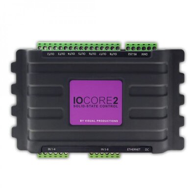 Visual Productions - IoCore2 - GPI+GPO interface with RS-232 and DMX