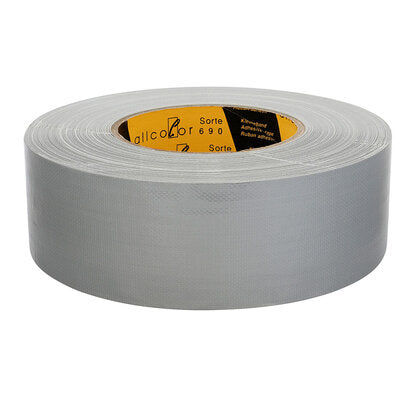 Allcolor - Gaffer Tape 690-50 silver  - High-quality PE-coated cloth tape, very high tack, silver 50 mm