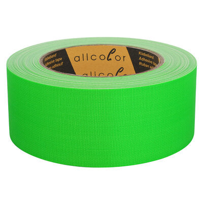 Allcolor - Neon Cloth Tape 649 50 neon green  - High-quality PE-coated cloth tape, very high tack, water proof, green 50 mm