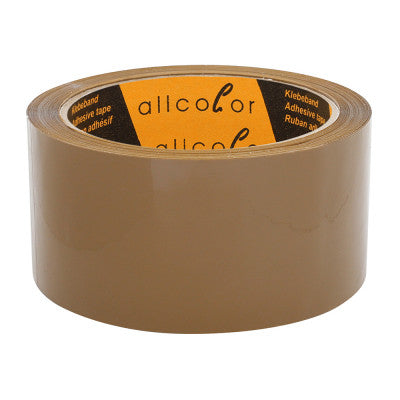 Allcolor - Packaging Tape Polypropylene 810 brown  - Extremely hard-wearing PP foil tape, waterproof, brown 48 mm