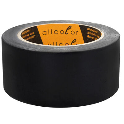 Allcolor - Dance floor PVC Tape 670 black  - Matt soft PVC tape, black 50 mm