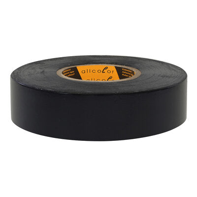 Allcolor - PVC Insulation Tape 590 black  - Tough tear proof LD-PVC foil tape, black 19 mm