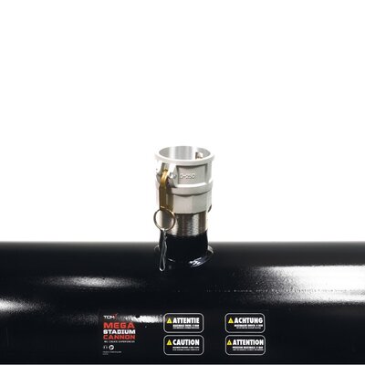 The Confetti Maker - Compressed air tank machine to fire large quantities of high quality confetti / streamers, 119 mm tube diameter