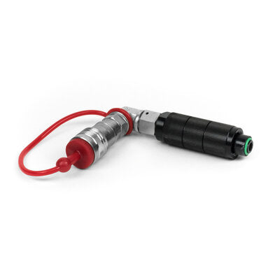 The Confetti Maker - CO2 Bottle to hose 90 degrees quick connector - 90° coupling piece to connect CO2 gas bottle to a CO2 machine