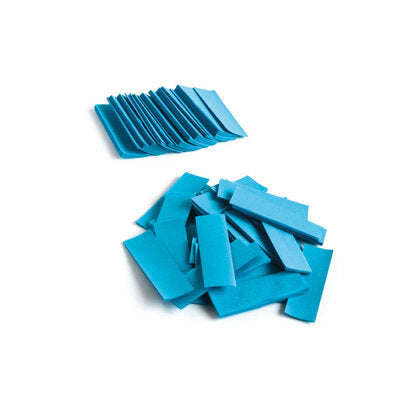 The Confetti Maker - Slow-fall confetti rectangles - Light blue - Light blue slow-fall rectangular high quality confetti for professional use, 55 x 17 mm