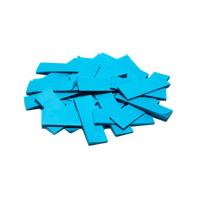 The Confetti Maker - Slow-fall confetti rectangles - Light blue - Light blue slow-fall rectangular high quality confetti for professional use, 55 x 17 mm