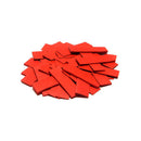 The Confetti Maker - Slow-fall confetti rectangles - Red - Red slow-fall rectangular high quality confetti for professional use, 55 x 17 mm