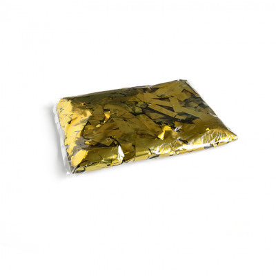 The Confetti Maker - Slow-fall metallic confetti rectangles - Gold - Metallic gold slow-fall rectangular high quality confetti for professional use, 55 x 17 mm