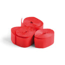The Confetti Maker - Streamer 10 m x 1,5 cm - Red - Red flameproof streamer, 10 m x 1.5 cm, sleeve of 32 streamers