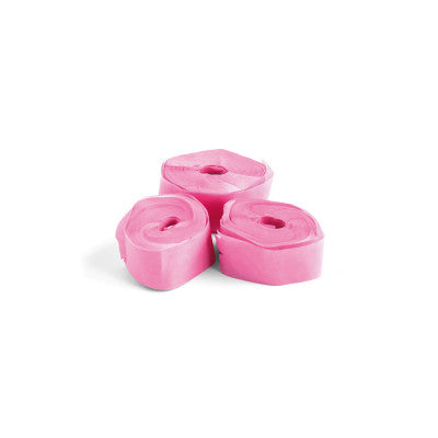 The Confetti Maker - Streamer 10 m x 1,5 cm - Pink - Pink flameproof streamer, 10 m x 1.5 cm, sleeve of 32 streamers