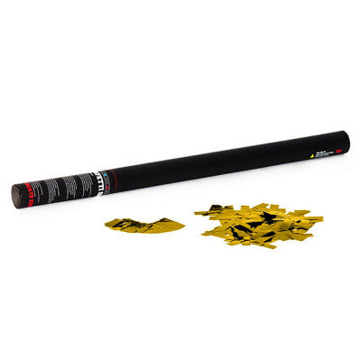 The Confetti Maker - Handheld Cannon 80 cm metallic confetti - Gold - 80 cm manual confetti cannon pre-filled with gold metallic high quality confetti