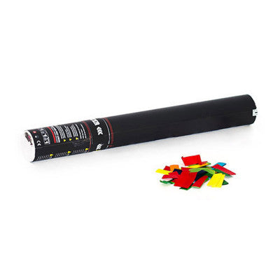 The Confetti Maker - Handheld Cannon 50 cm confetti - Multicolour - 50 cm manual confetti cannon pre-filled with multicolour paper high quality confetti