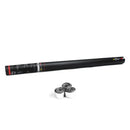 The Confetti Maker - Handheld Cannon 80 cm metallic streamer - Silver  - 80 cm manual confetti cannon pre-filled with gold metallic high quality streamers
