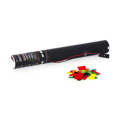 The Confetti Maker - Electric Cannon 50 cm confetti - Multicolour - 50 cm electric confetti cannon pre-filled with multicolour paper high quality confetti