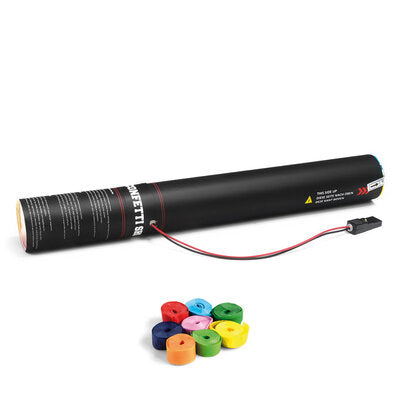 The Confetti Maker - Electric Cannon 50 cm streamer - Multicolour - 50 cm electric confetti cannon pre-filled with multicolour paper streamers