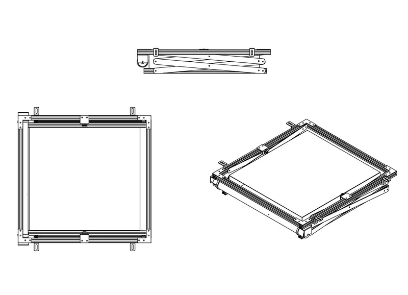 Elevatore motorizzato per videoproiettori (ideale per controsoffitto) "Power Lift" con discesa 200cm, portata 15kg, cestello (L) 34cm x (P) 40cm x (H) 13,5cm