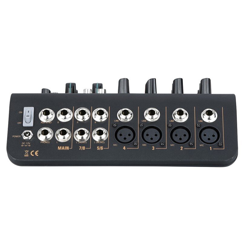 Audiophony - Mi6U  - 6 CH analog mixer, 4 MIC/line + 2 stereo + USB port