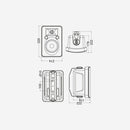 EHP660IPw  - Tropicalized speaker 6’ 100 V 7.5~60W/8 ohm -White - IP55 (price for carton of 2 pcs)