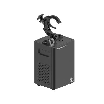 Sparkular - 250 W compact spark machine, indoor use, new power supply structure for enhanced stability, noise levels below 50 dB, wireless remote