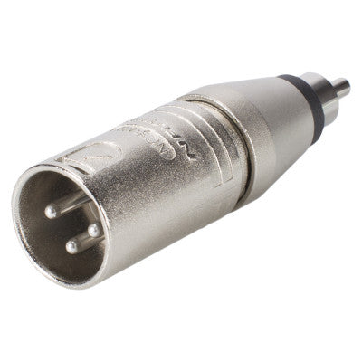 Neutrik - NA2MPMM  - Adapter 3 pole XLR male – RCA / phono plug