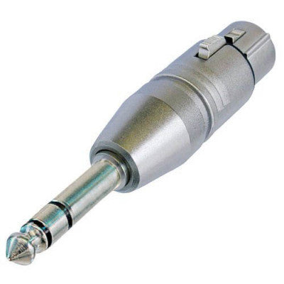 Neutrik - NA3FP  - Adapter 3 pole XLR female - Stereo 1/4" plug