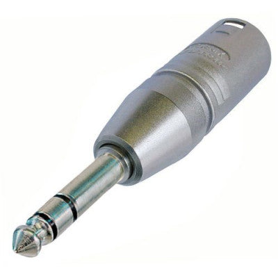 Neutrik - NA3MP  - Adapter 3-pole XLR male - stereo 1/4" plug