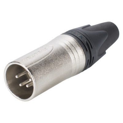 Neutrik - NC4MXX  - XLR 4 pole male cable connector with Nickel housing and silver contacts