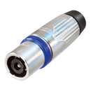 Neutrik - NLT4MX - SpeakON 4 pole male cable connector, metal housing, chuck type strain relief