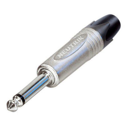 Neutrik - NP2X  - 1/4" professional phone plug, 2 pole, nickel contacts, nickel shell