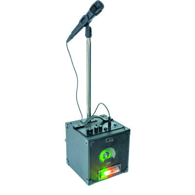 Party - PARTY-SINGER - Karaoke Set Powered Speaker/LED + Microphone/Stand