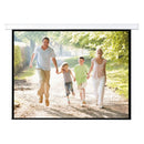 Schermo proiezione con bordi manuale a molla, con telo "Matte White" bianco ottico con retro nero 290x290cm 167" 1:1