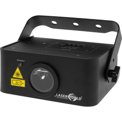 Laserworld - 300 mW Ecoline Series RGB laser projector, DMX, stand-alone, sound-to-light, Master/Slave