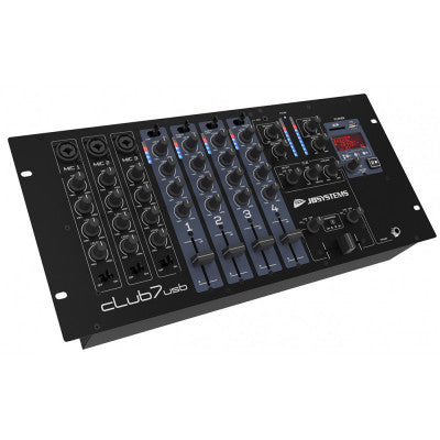 CLUB7-usb  - 19" DJ mixer with MP3 player & 2x USB