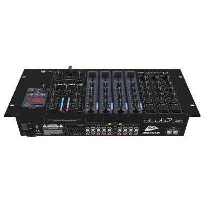 CLUB7-usb  - 19" DJ mixer with MP3 player & 2x USB