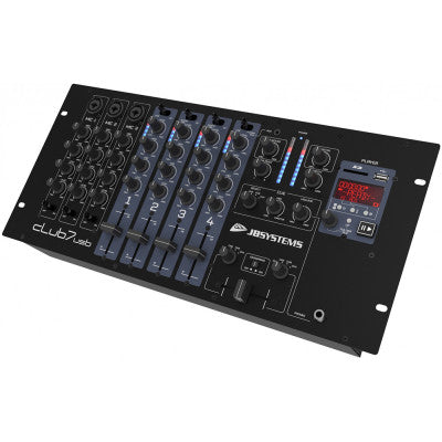 CLUB7-usb  - 19" DJ mixer with MP3 player & 2x USB