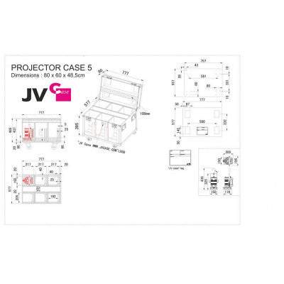 PROJECTOR CASE 5  - Flight case for 6 projectors