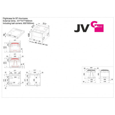 CASE B03277  - Flight case for BT-Hurricane